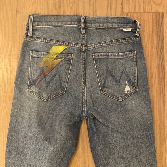MOTHER Lightening Bolt Jeans - Picture 1 of 3